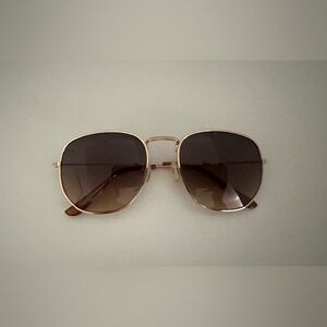 ASOS Gold-Tone Sunglasses with Dark Lenses